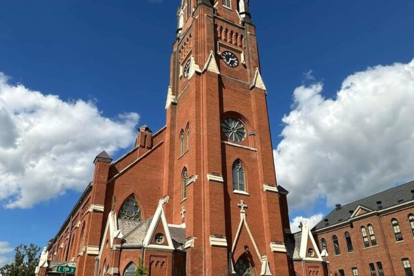 Steeple Square - church in full
