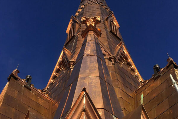 Steeple Square – steeple upper detail